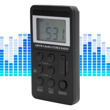 qqt103 профессиональный мини-портативный радиоприемник FM/AM стереоприемник с ЖК-дисплеем