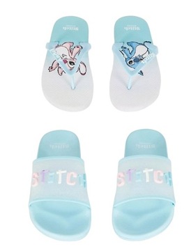 STITCH STICH DISNEY Lilo & Stitch 2-pak klapek 35 japonki + basenowe