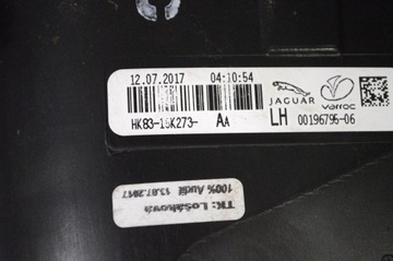 JAGUAR F-PACE 2017 LEVÝ STRANA SVĚTLA ZADNÍ KRYT KUFRU