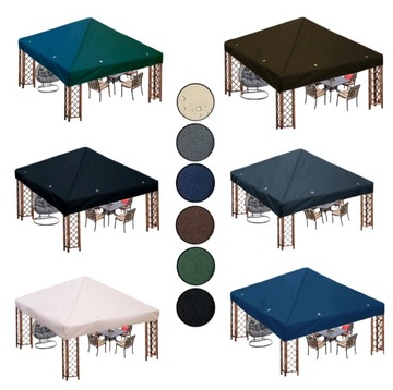 Водонепроницаемое кровельное покрытие для павильона, бежевое, 298 см х 298 см.