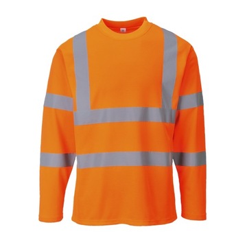 KOSZULKA ODBLASKOWA DŁUGI RĘKAW PORTWEST S278 3XL