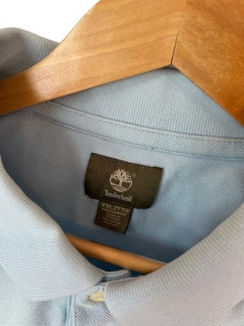 Koszulka polo Timberland niebieska z logiem XXL