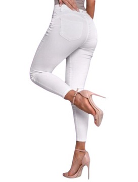 Spodnie Damskie Jeansy Modelujące Push Up Modne Dżinsy Przyjemny Materiał