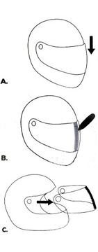FogCity Противотуманная фольга Противотуманная пленка для полнолицевых касок, большая