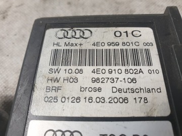 AUDI A8 D3 MOTOREK OKNO ZADNÍ LEVÝ 4E0959801C