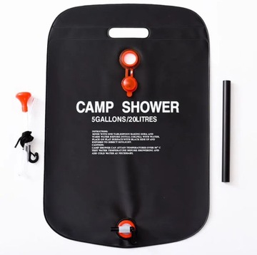 СОЛНЕЧНЫЙ ТУРИСТИЧЕСКИЙ ДУШ С ПОДОГРЕВОМ ДЛЯ КЕМПИНГОВ И ПОЛЕВЫХ КЕМПИНГОВ 20Л