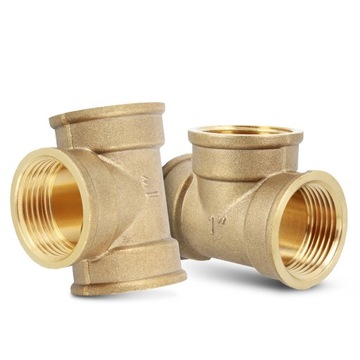 Латунный тройник 1 GW Фитинг Фитинг Муфта Соединитель водопроводной трубы Латунь