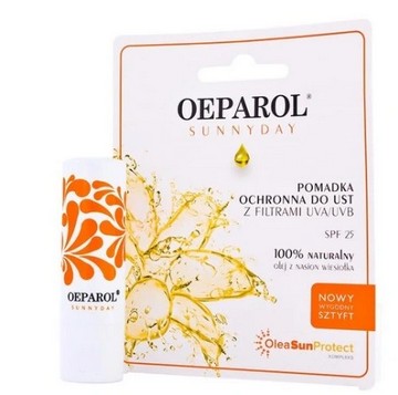 Pomadka Adamed Oeparol nawilżające, ochrona przed słońcem 4,8 ml