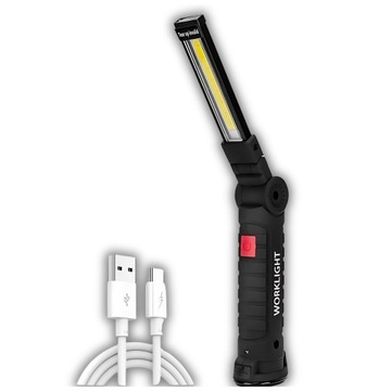 ЛАМПА ДЛЯ МАСТЕРСКОЙ РАБОЧАЯ ЛАМПА USB 5в1 СВЕТОДИОДНАЯ ЛАМПА С МАГНИТОМ-КРЮКОМ ЛЕГКАЯ ПРОЧНАЯ