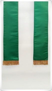 Stuła Gotycka kapłańska SG-HM-X-10 zielona