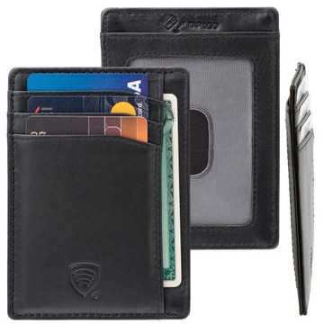 МАЛЕНЬКИЙ мужской кошелек SLIM RFID-защита для кредитных карт из натуральной кожи KORUMA