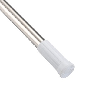 ВЫДВИЖНАЯ КАРДИНА ДЛЯ ОДЕЖДЫ КАРДИНА ДЛЯ ШТОР ДИАМЕТРОМ 70-120 СМ. 20мм СЕРЕБРО