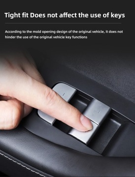 Для Tesla Model 3 Model Y 2017-2023, кнопка переключения окон автомобиля, украшение Sti