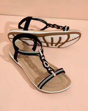 ЧЕРНЫЕ ЖЕНСКИЕ САНДАЛИИ WOLOS 40