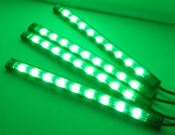 OŚWIETLENIE LED WNĘTRZA AUTA POJAZDU RGB USB PILOT