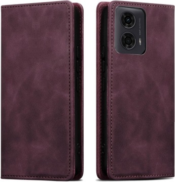 МАГНИТНЫЙ КОЖАНЫЙ ЧЕХОЛ ДЛЯ MOTOROLA MOTO G24 | G24 СИЛА | G04 +СТЕКЛО