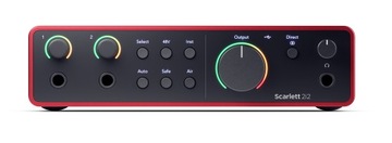 Focusrite Scarlett 2i2 4-го поколения — АУДИО ИНТЕРФЕЙС + пакет программного обеспечения