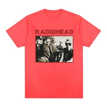 Radiohead Vintage wydruk graficzny T-Shirt męski bawełniany Oversized T