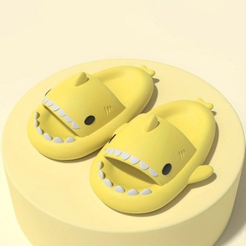 Противоскользящие шлепанцы Cartoon Shark, легкие, быстросохнущие шлепанцы