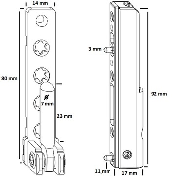 НИЖНЯЯ ПЕТЛЯ ДЛЯ ПЛАСТИКОВЫХ БАЛКОННЫХ ДВЕРЕЙ к окну