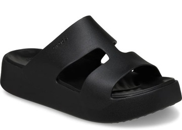 Crocs 209409-001 Gateway Platform H-Strap czarne klapki platformy W8 38-39