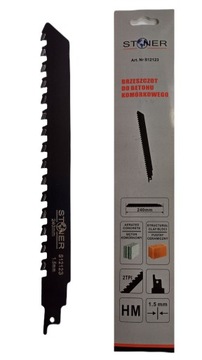 BRZESZCZOT DO PIŁY SZABLASTEJ LISI OGON 240 mm DO CIĘCIA BETONU PUSTAKÓW