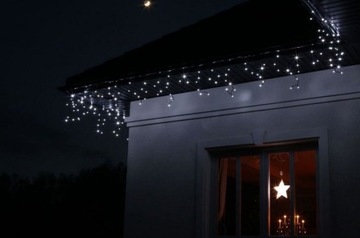 SOPLE ZEWNĘTRZNE 100 LED LAMPKI+FLASH ZIMNE IP44