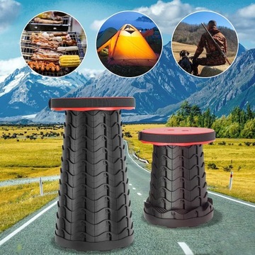 ПОРТАТИВНЫЙ СКЛАДНОЙ СТУЛ, ЛЕГКИЙ ТЕЛЕСКОПИЧЕСКИЙ СТУЛ ВМЕСТИМОСТЬЮ 150 КГ, 7-47 СМ