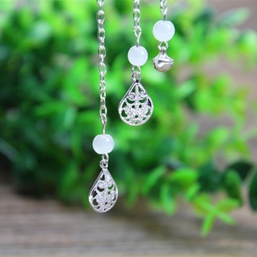 2pcs Women Metal Long Tassel Hair