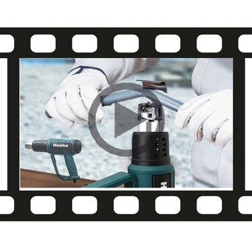 Электрический тепловой пистолет с ЖК-дисплеем, плавное управление, 60-650C, 7 аксессуаров + 2 режима