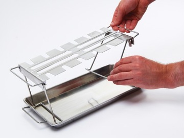 Broil King Wieszak z BRYTFANNĄ podudzia skrzydełka | grillowanie KURCZAKA