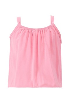 RÓŻOWY TOP BLUZKA FALBANKI RAMIĄCZKA WISKOZA GŁADKA DEFACTO 128-134