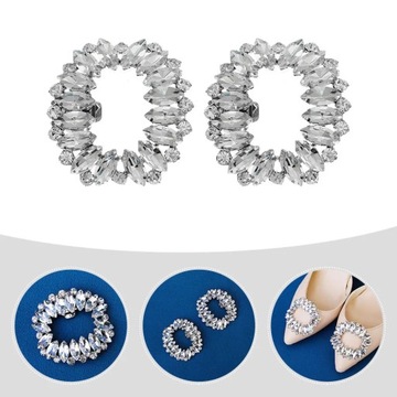 Декоративные зажимы для обуви с кристаллами.