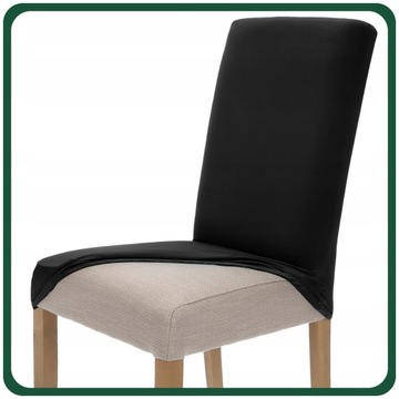 НАБОР ИЗ 6 ШТ. Чехлы НА СТУЛ ЧЕРНЫЕ ГИБКИЕ УНИВЕРСАЛЬНЫЕ