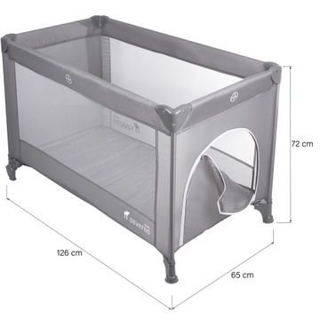 СКЛАДНАЯ ДОРОЖНАЯ кроватка ПРЕМИУМ ДЕТСКАЯ РУЧКА + МАТРАС И СУМКА