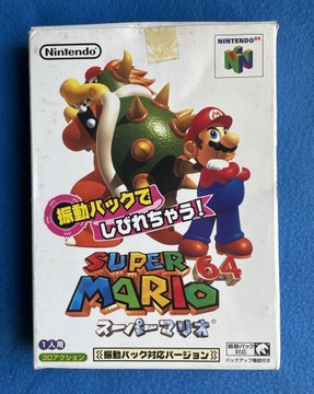 Super Mario 64 Rumble Pak версия N64 NTSC-J КОРОБКА