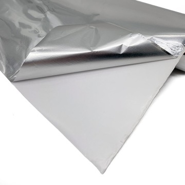 ФОЛЬГА АЛЮМИНИЕВАЯ САМОКЛЕЯЩАЯСЯ ТОЛСТАЯ - 0,5х1м.