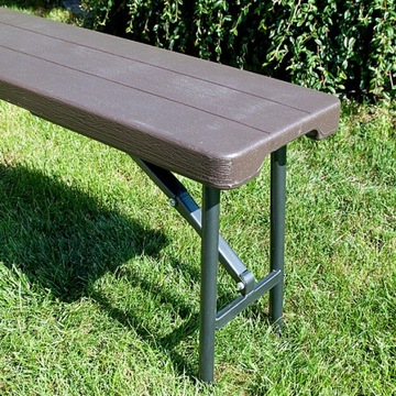 СКЛАДНАЯ СКАМЬЯ 180 см узор GARDEN BOARD, коричневый