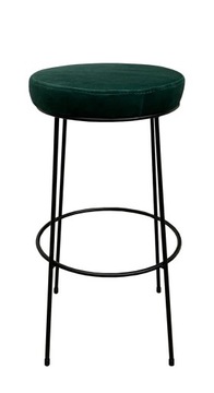 Hoker taboret 66 niski 1p metal butelkowa zieleń