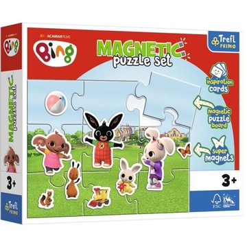 Trefl Puzzle Magnetyczne Zabawny świat Binga 93165