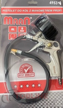Pistolet do kół z manometrem PROFI