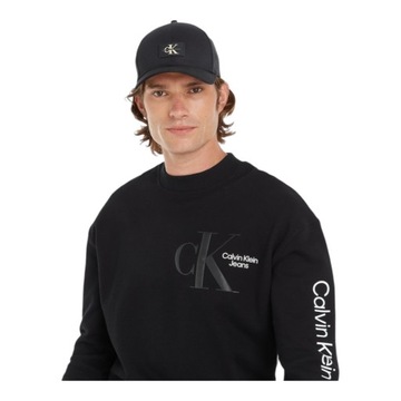 CALVIN KLEIN CZAPKA Z DASZKIEM TAGGED CAP CZARNA