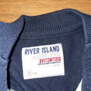 RIVER ISLAND MĘSKI SWETER BAWEŁNA Rozm. S