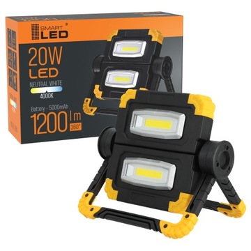 HALOGEN NAŚWIETLACZ LED AKUMULATOROWY BUDOWLANY