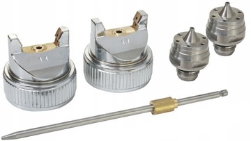 ПИСТОЛЕТ ДЛЯ ПОКРАСКИ 1,4/1,7 мм С РЕДУКТОРОМ + НАСАДКИ