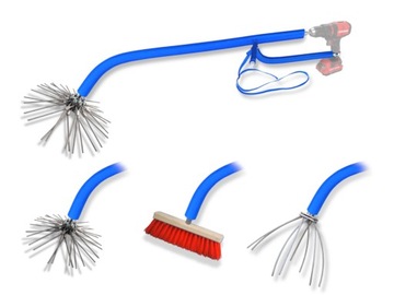 ТУРБОЗМИОТ - измельчитель сорняков для брусчатки - с приводом от отвертки