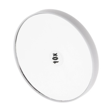 10-кратное зеркало для монтажа на стене круглое зеркало с двумя всасывающими чашками, белым