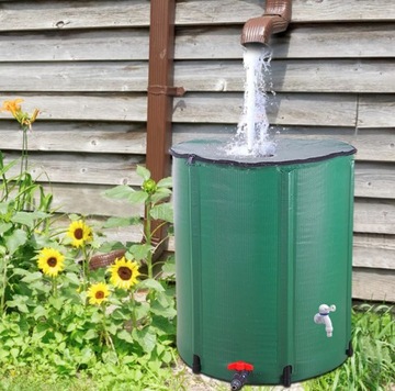 КОНТЕЙНЕР ДЛЯ ДОЖДЕВОЙ ВОДЫ Бочка СКЛАДНАЯ 200л С КРАНОМ