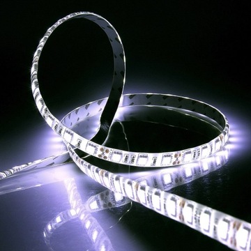 Белый DC12V 5M 300LED SMD 5050 IP65 Водонепроницаемая светодиодная лента для DIY