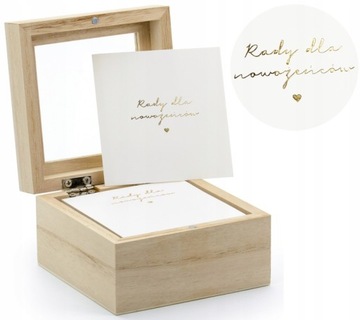 Księga gości pudełko na porady Wesele Życzenia